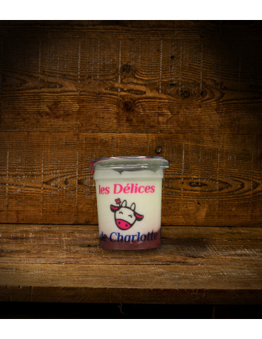 Yaourt fermier à la fraise