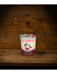 Yaourt fermier à la framboise