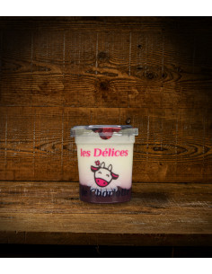 Yaourt fermier à la myrtille