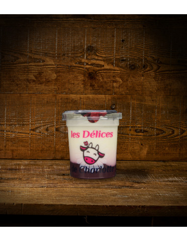 Yaourt fermier à la myrtille