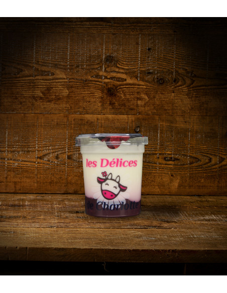 Yaourt fermier à la myrtille