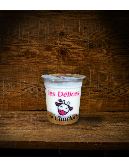 Yaourt fermier à la pêche